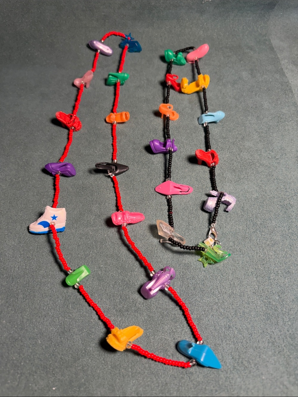Two DUN Barbie Shoes Beaded Necklaces!!